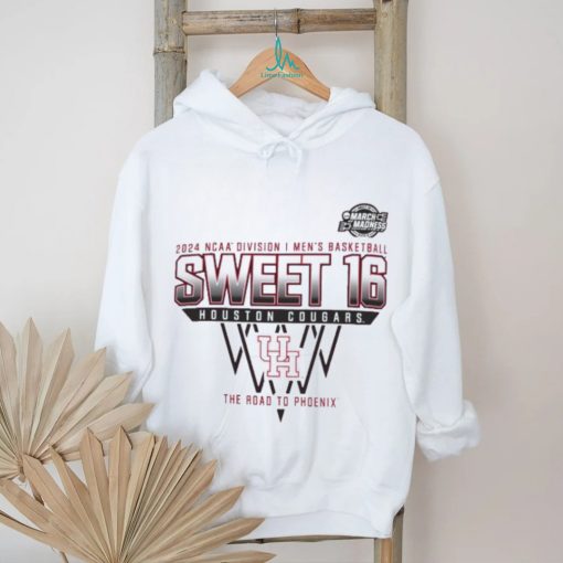 Houston Cougars Sweet 16 DI Men’s Basketball 2024 The Road To Phoenix Shirt