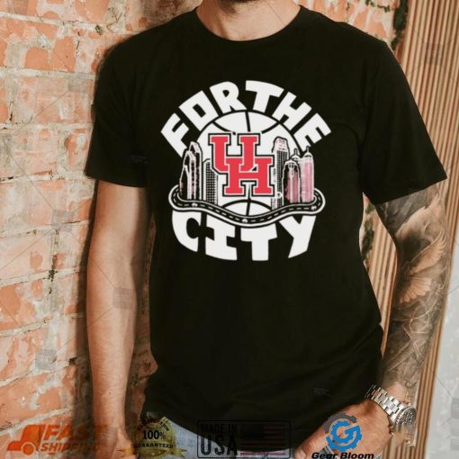 Houston Cougars basketball for the city logo shirt