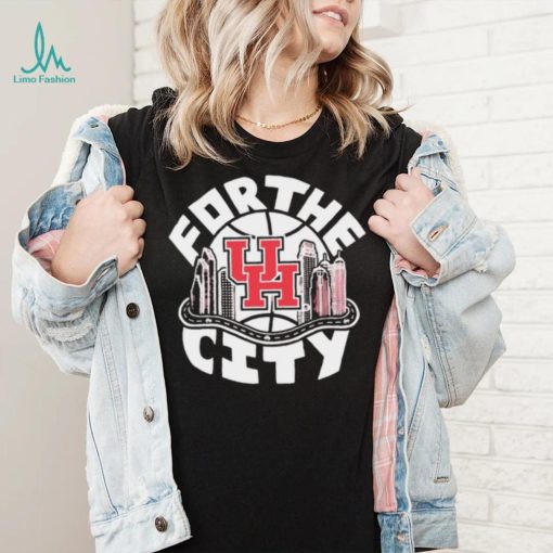 Houston Cougars basketball for the city logo shirt