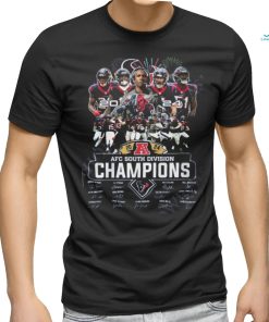 Houston Texans Team AFC South Division Champions 2024 NFL t shirt
