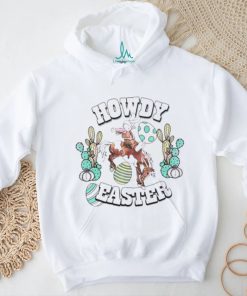 Howdy Easter cute cow girl bunny shirt