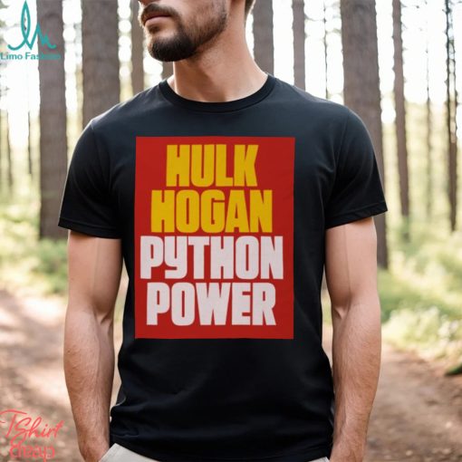 Hulk Hogan Python Power Font T Shirt