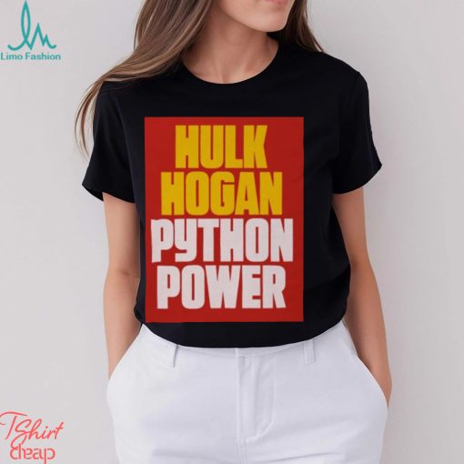Hulk Hogan Python Power Font T Shirt