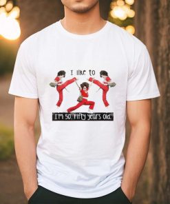 I Like To Kick Stretch 50 Fifty Years Old 50th Birthday Pose Kick Bag Leopard shirt
