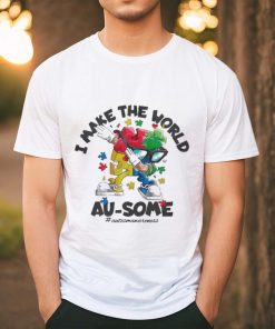I Make The World Ausome Puzzle Piece shirt