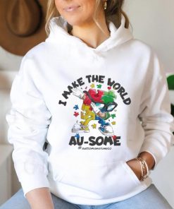 I Make The World Ausome Puzzle Piece shirt