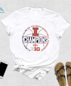 Illinois Fighting Illini 2024 Big 10 Tournament Champ Circle shirt