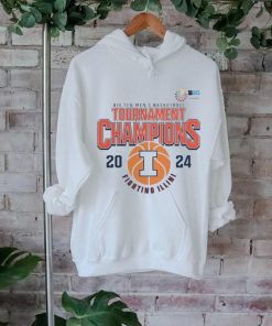 Illinois Fighting Illini 2024 Big Ten Men’s Basketball Conference Tournament Champions T Shirt