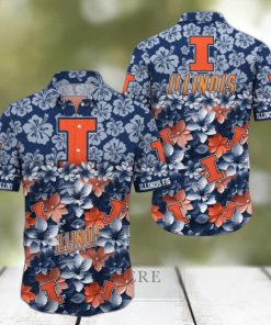 Illinois Fighting Illini NCAA3 Hawaiian Shirt Trending Summer