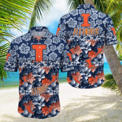 Illinois Fighting Illini NCAA3 Hawaiian Shirt Trending Summer