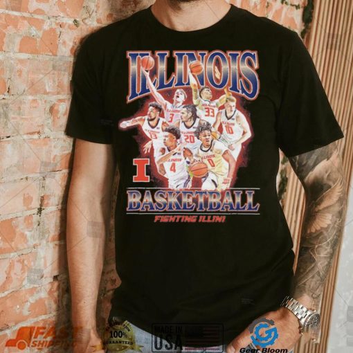 Illinois NCAA Men’s Basketball Official 2023 2024 Post Season T Shirt