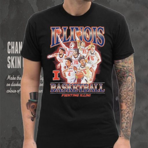 Illinois NCAA Men’s Basketball Official 2023 2024 Post Season T Shirt