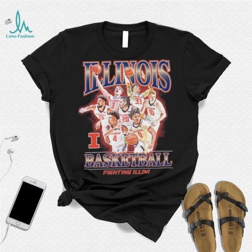 Illinois NCAA Men’s Basketball Official 2023 2024 Post Season T Shirt