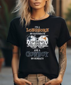 I’m A Texas On Saturdays & Dallas Cowboys Shirt Battle Football Shirt