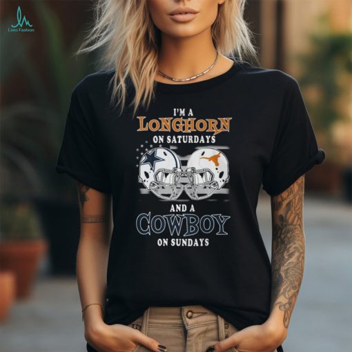 I’m A Texas On Saturdays & Dallas Cowboys Shirt Battle Football Shirt