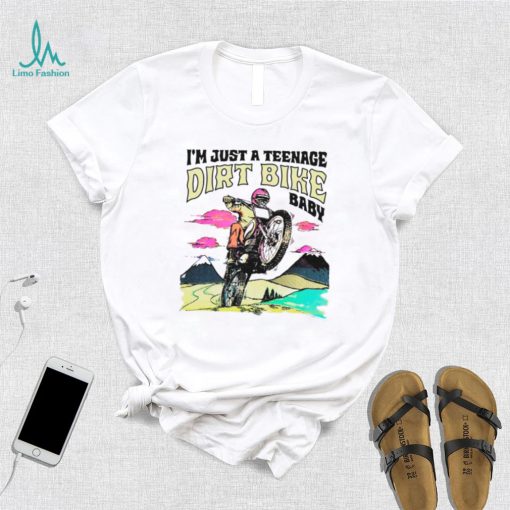 I’m just anage dirt bike baby shirt