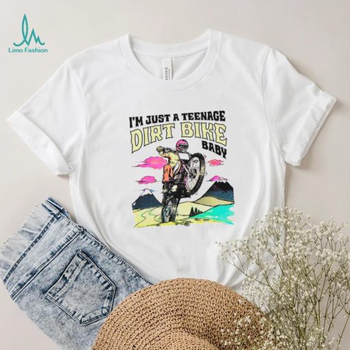 I’m just anage dirt bike baby shirt