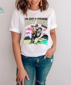 I’m just anage dirt bike baby shirt