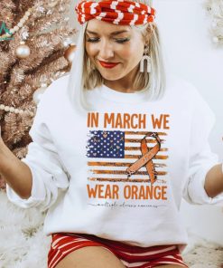 In March we wear Orange Breast Cancer flag shirt