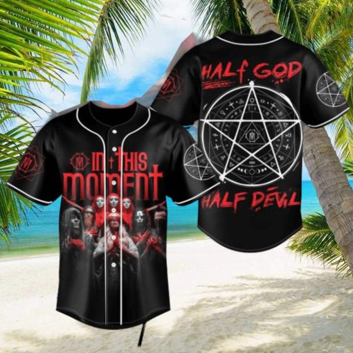 In This Moment Half God Half Devil Custom Baseball Jersey
