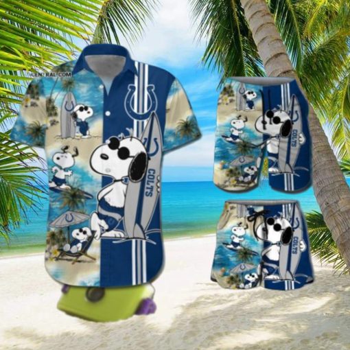 Indianapolis Colts Snoopy NFL Classic Full Print Hawaii Shirt