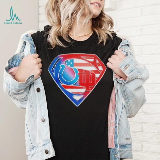Indianapolis Colts and Indiana Hoosiers Superman Sports Logo shirt