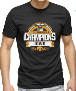 Iowa Hawkeyes 2024 Big Ten Women’s Basketball Conference Tournament Champions Locker Room T Shirt