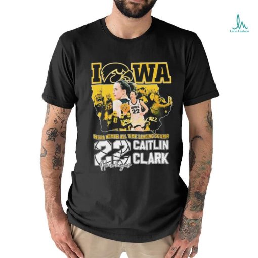 Iowa Hawkeyes Caitlin Clark NCAA Women’s All Time Leading Scorer Signature Shirt