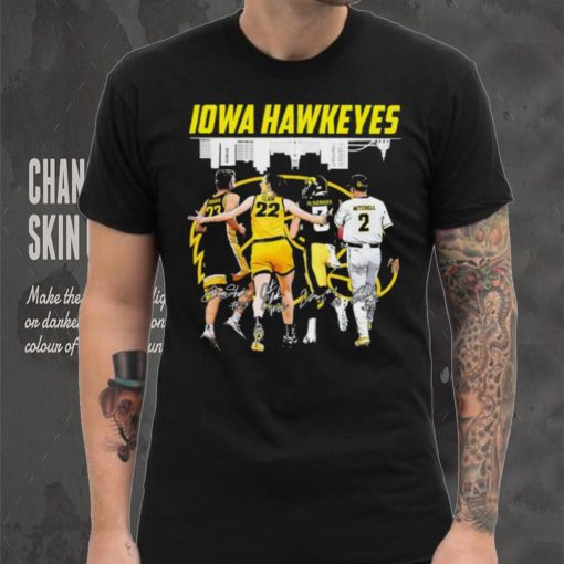 Iowa Hawkeyes Sport team Krikke Clark McNamara and Mitchell signatures shirt
