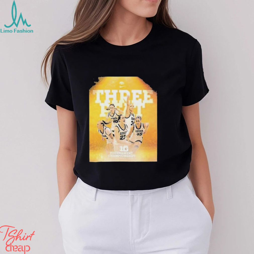 Iowa Hawkeyes Win Third Consecutive Big Ten Championship Three Straight Years Shirt Iowa Hawkeyes Win Third Consecutive Big Ten Championship Three Straight Years Shirt