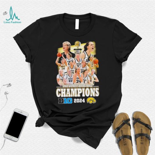 Iowa Hawkeyes women’s basketball Champions B1G 2024 shirt