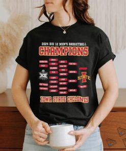 Iowa State Cyclones 2024 Big 12 Men’s Basketball Conference Tournament Champions Bracket T Shirt
