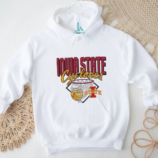 Iowa State Cyclones Basketball In Hoop vector shirt