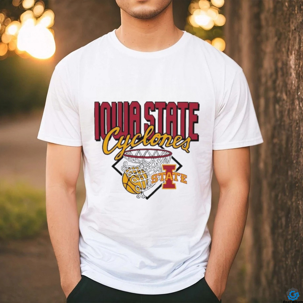 Iowa State Cyclones Basketball In Hoop vector shirt Iowa State Cyclones Basketball In Hoop vector shirt