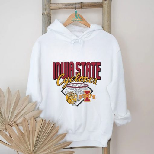 Iowa State Cyclones Basketball In Hoop vector shirt