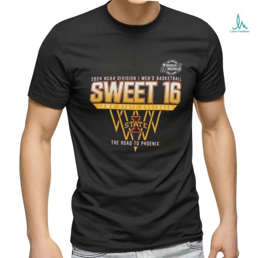 Iowa State Cyclones Sweet 16 DI Men’s Basketball 2024 The Road To Phoenix Shirt