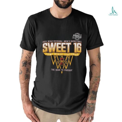 Iowa State Cyclones Sweet 16 DI Men’s Basketball 2024 The Road To Phoenix Shirt