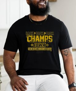 Iowa WBB Back2Back2Back B1G Tourney Champs Shirt