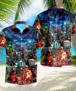 Iron Maiden This Time It Is War 2024 Summer Trend Fan Gifts Hawaiian Shirt