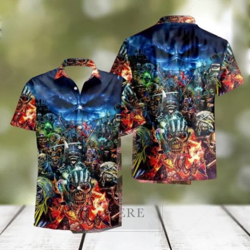 Iron Maiden This Time It Is War 2024 Summer Trend Fan Gifts Hawaiian Shirt