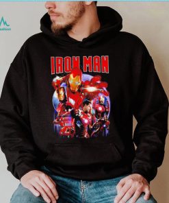 Iron Man Tony Stark American superhero portrait vintage shirt