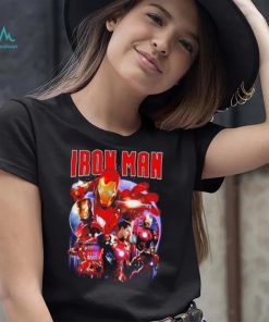 Iron Man Tony Stark American superhero portrait vintage shirt