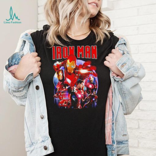 Iron Man Tony Stark American superhero portrait vintage shirt