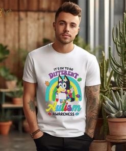 It’s ok to be different Autism Awareness Bluey support shirt