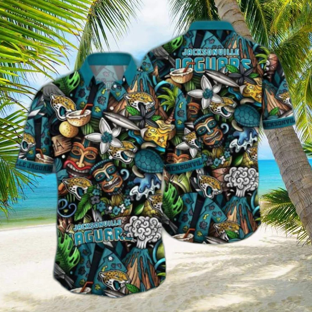 Jacksonville Jaguars NFL Flower Hawaii Shirt And Tshirt For Fans Jacksonville Jaguars NFL Flower Hawaii Shirt And Tshirt For Fans