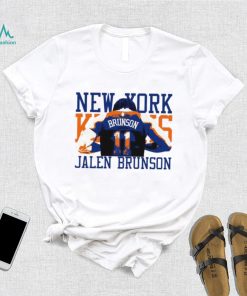 Jalen Brunson 11 back New York Knicks player 2024 art shirt
