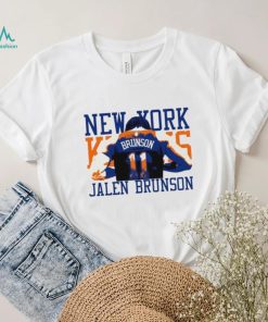 Jalen Brunson 11 back New York Knicks player 2024 art shirt