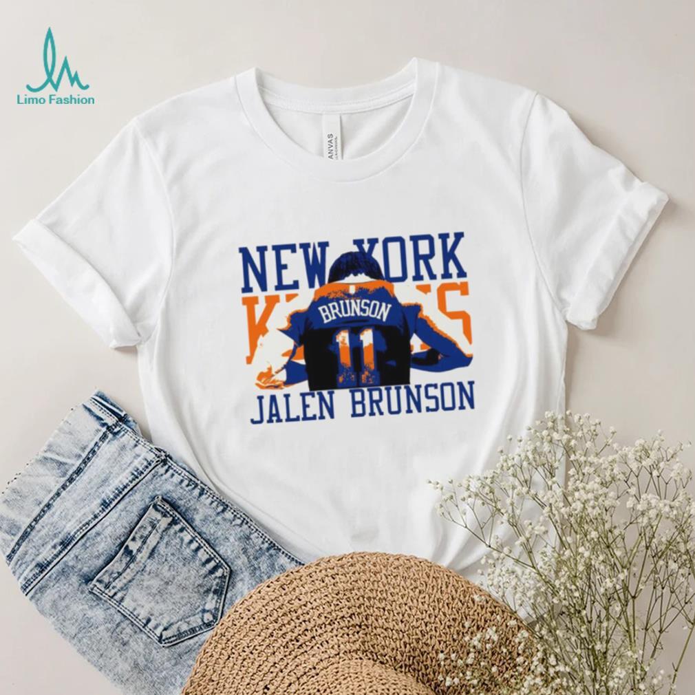 Jalen Brunson 11 back New York Knicks player 2024 art shirt Jalen Brunson 11 back New York Knicks player 2024 art shirt