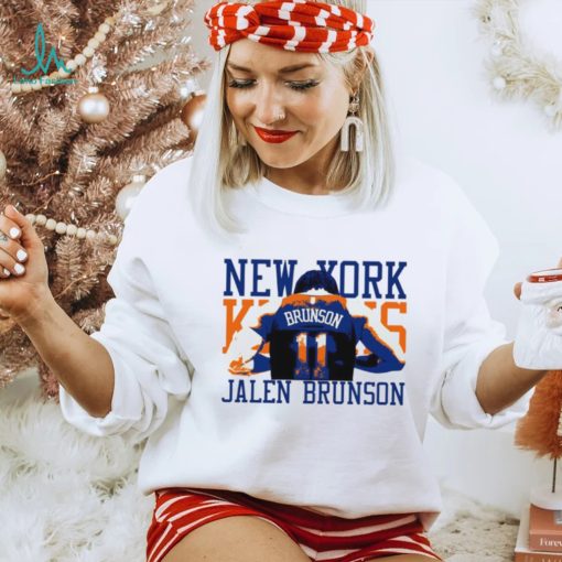 Jalen Brunson 11 back New York Knicks player 2024 art shirt