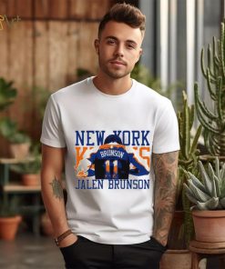 Jalen Brunson 11 back New York Knicks player 2024 art shirt